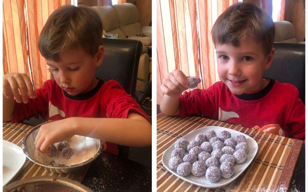 Kókuszgolyó rizstej szűrleményből